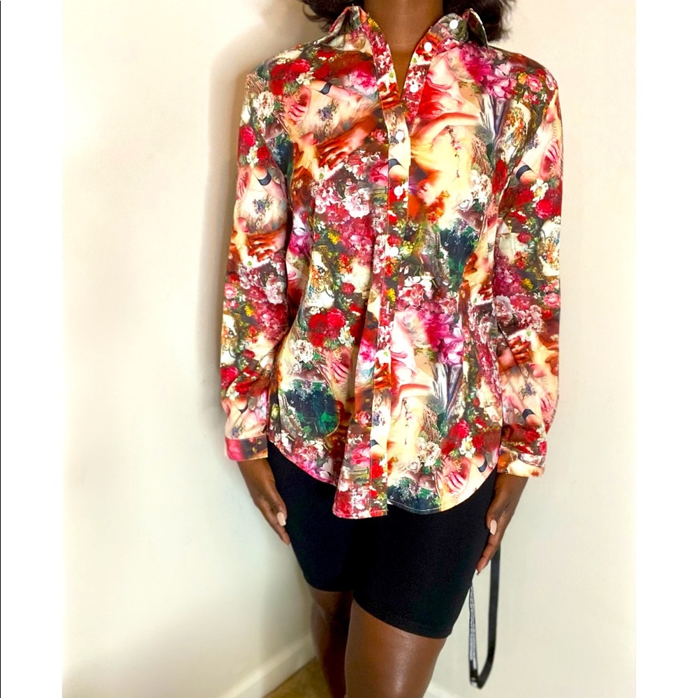 Renaissance Print Blouse